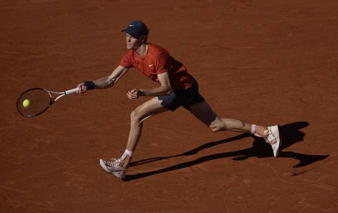 Jannik Sinner of Italy in action French Open Tennis, Day 13, Tennis, Roland Garros, Paris, France - 07 June 2024  Copyright: xEllaxLing Shutterstockx 14523807bj