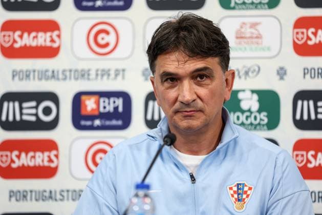 Media conference of the Croatian football team Head coach Zlatko Dalic at the press conference, PK, Pressekonferenz on the eve of tomorrow s friendly match against Portugal, Lisbon, Stadium Nacionale 07 June 2024 IgorxKralj PIXSELL