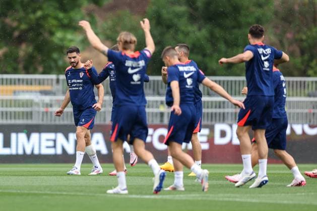 Training of the Croatian football team Training of the Croatian football team ahead of tomorrow s friendly match against Portugal at the Nacionale stadium in Lisbon, Portugal June 7, 2024 IgorxKralj PIXSELL