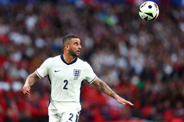 England gegen Island 7. Juni 2024, Wembley Internationales Fußball-Freundschaftsspiel England gegen Island Kyle Walker von England Foto Charlotte Wilson Abseits London UK  Copyright: xCharlottexWilsonx xOffsidexOffside
