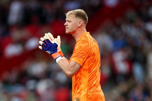 Aaron Ramsdale of England England v Iceland, International Friendly, Länderspiel, Nationalmannschaft Wembley Stadium, London, UK - 07 06 2024  Copyright: xMattxImpey Shutterstockx 14528702n
