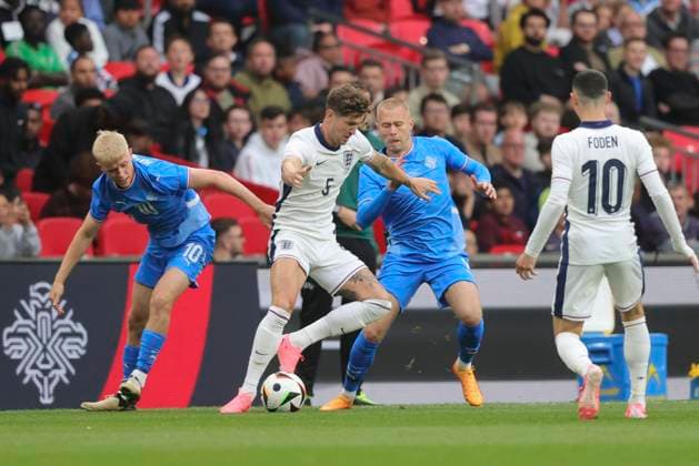 England v Iceland International Friendly, Länderspiel, Nationalmannschaft John Stones of England in action during the International Friendly match at Wembley Stadium, London Copyright: xPaulxChestertonx FIL-20212-0004 UK Newspapers OUT
