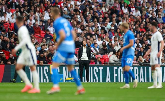Gareth Southgate the England manager England v Iceland, International Friendly, Länderspiel, Nationalmannschaft Wembley Stadium, London, UK - 07 06 2024  Copyright: xMattxImpey Shutterstockx 14528702o