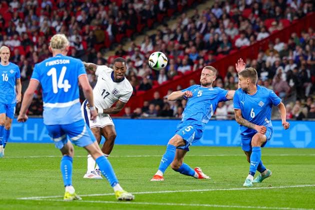England v Iceland Friendly 07 06 2024. International Ivan Toney of England shoots towards the goal during the Friendly match between England and Iceland at Wembley Stadium, London, England on 7 June 2024. Editorial use only , Copyright: xNigelxKeenex PSI-19807-0026