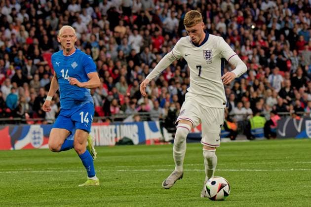 London, England, June 07 2024: Cole Palmer (7 England) in action during the International Friendly, Länderspiel, Nationalmannschaft game between England and Iceland at Wembley Stadium in London, England. (Pedro Porru SPP) Copyright: xPedroxPorrux xSPPx spp-en-PePoSp-4F8A9975