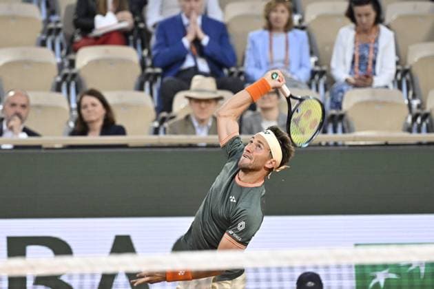 Tennis : Roland Garros 2024 - France - Casper Ruud - Norvege Tennis : Roland Garros 2024 - France - 07 06 2024 ChrysleneCaillaud Panoramic 