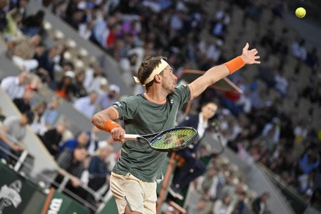 Tennis : Roland Garros 2024 - France - Casper Ruud - Norvege Tennis : Roland Garros 2024 - France - 07 06 2024 ChrysleneCaillaud Panoramic 