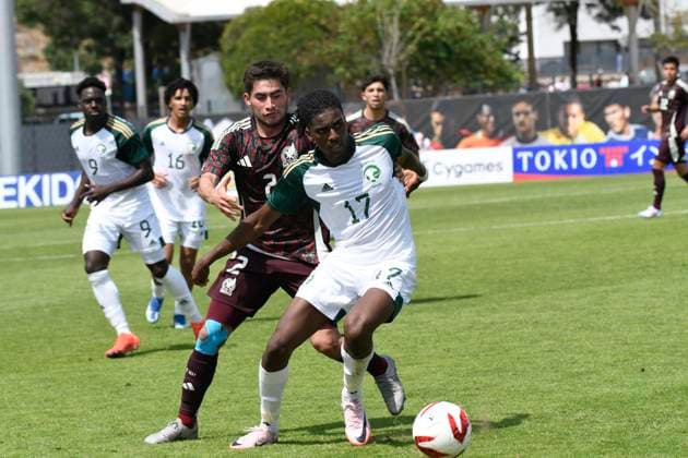 Mexique Vs Arabie Saoudite Abdulkarim Darisi (Arabie Saoudite) FOOTBALL : Festival International Espoirs - Tournoi Maurice Revello - 07 06 2024 WilliamCannarella Panoramic 
