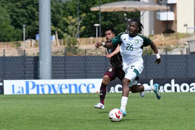 Mexique Vs Arabie Saoudite Sulaiman Hazazi (Arabie Saoudite) FOOTBALL : Festival International Espoirs - Tournoi Maurice Revello - 07 06 2024 WilliamCannarella Panoramic 