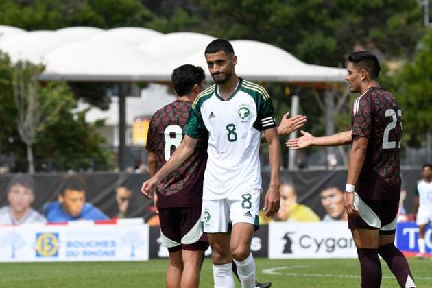 Mexique Vs Arabie Saoudite Faisaal Alasmari (Arabie Saoudite) FOOTBALL : Festival International Espoirs - Tournoi Maurice Revello - 07 06 2024 WilliamCannarella Panoramic 
