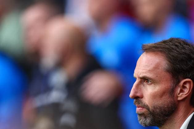 England gegen Island 7. Juni 2024, London Internationales Fußball-Freundschaftsspiel England gegen Island England-Manager Gareth Southgate Foto Charlotte Wilson Abseits London UK  Copyright: xCharlottexWilsonx xOffsidexOffside