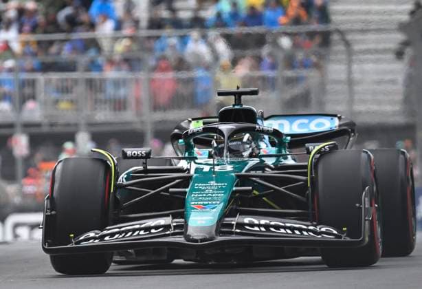June 7, 2024, Montreal, Pq, Canada: Aston Martin driver Lance Stroll of Canada exits the Senna turn during the second practice session, Friday, June 7, 2024 at the Canadian Grand Prix in Montreal. Lance Stroll  - ZUMAc35_ 20240607_zaf_c35_172 Copyright: xJacquesxBoissinotx
