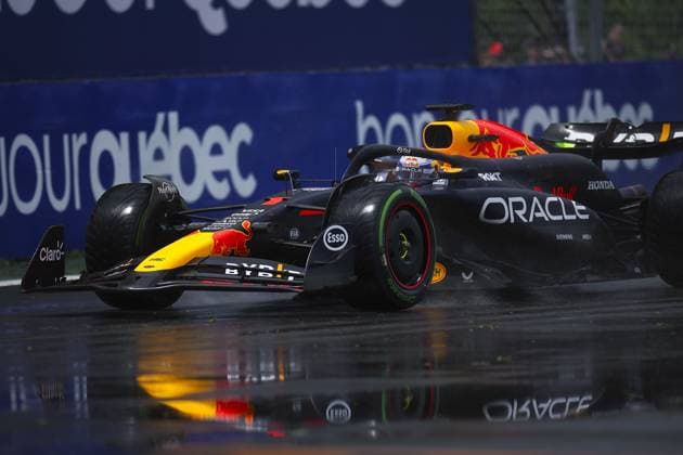 01 VERSTAPPEN Max (nld), Red Bull Racing RB20, action during the Formula 1 AWS Grand Prix du Canada 2024, 9th round of the 2024 Formula One World Championship, WM, Weltmeisterschaft from June 07 to 09, 2024 on the Circuit Gilles Villeneuve, in MontrÃ al, Canada - F1 - CANADIAN GRAND PRIX 2024 DPPI Panoramic  240607_R09_CANADA_DP_EA023856