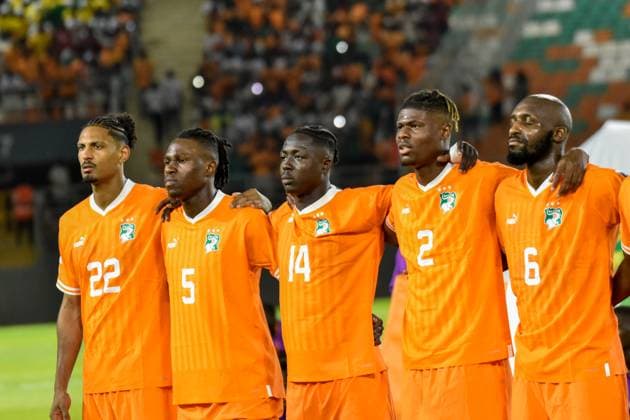 ABIDJAN, COTE D IVOIRE - JUNE 7: Cote D Ivoire during the 2026 FIFA World Cup, WM, Weltmeisterschaft, Fussball Qualifier match between Cote D Ivoire and Gabon at Stade Amadou Gon Coulibaly on June 7, 2024 in Abidjan, Cote S Ivoire. Photo by MOUSSAVOU B Aristide Copyright: xx