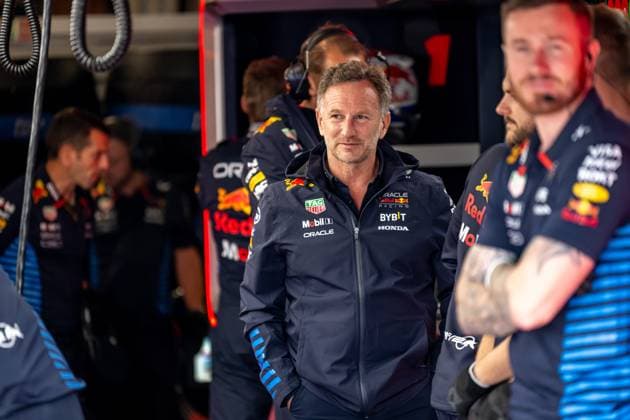 MONTREAL, CANADA: Christian Horner, racing for the Red Bull Racing team during the 2024 Formula 1 Canadian Grand Prix at the Circuit Gilles Villeneuve in Montreal, Canada