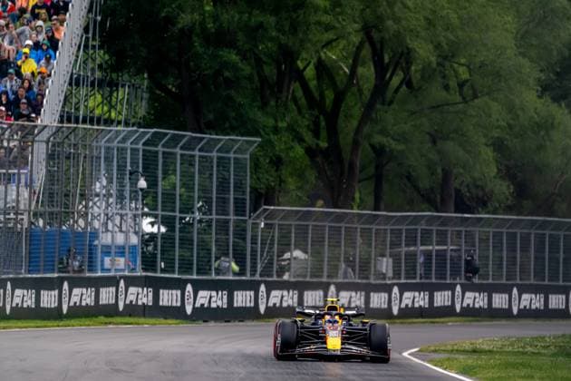 MONTREAL, CANADA: Sergio Perez, racing for the Red Bull Racing team during the 2024 Formula 1 Canadian Grand Prix at the Circuit Gilles Villeneuve in Montreal, Canada