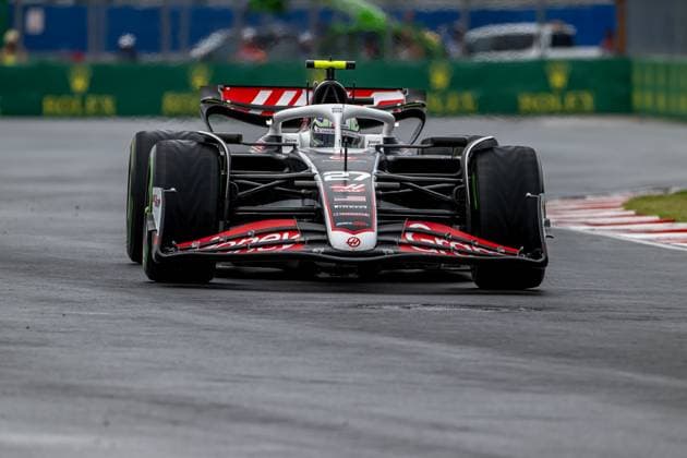 MONTREAL, CANADA: Nico Hulkenberg, racing for the Haas F1 team during the 2024 Formula 1 Canadian Grand Prix at the Circuit Gilles Villeneuve in Montreal, Canada