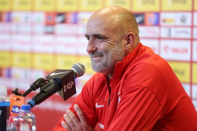 WARSZAWA 08.06.2024 KONFERENCJA PRASOWA REPREZENTACJI POLSKI--- POLISH FOOTBALL national team, Nationalteam press conference, PK, Pressekonferenz IN WARSAW MICHAL PROBIERZ FOT. PIOTR KUCZA FOTOPYK NEWSPIX.PL --- Newspix.pl POLAND OUT!  240608PYK015