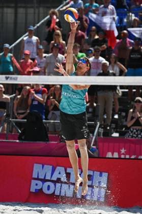 Czech Jiri Sedlak in action during the Pro Tour Ostrava match Jakub Sepka, Jiri Sedlak of Czech Republic vs Steven van de Velde, Matthew Immers of Netherlands, Ostrava, Czech Republic, June 8, 2024. (CTKxPhoto JaroslavxOzana) CTKPhotoP2024060803439  CTKPhotoP2024060803439