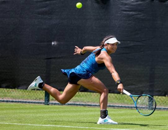 Rothesay Open Nottingham Day One Lucrezia Stefanini (ITA) in the Qualifying Round of the Rothesay Open Nottingham Day One at Lexus Nottingham Tennis Centre, Nottingham Copyright: xAndyxSumnerx FIL-20255-0049 UK Newspapers OUT