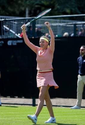Rothesay Open Nottingham Day One Linda Fruhvirtova (CZE) celebrates winning the game in the Qualifying Round of the Rothesay Open Nottingham Day One at Lexus Nottingham Tennis Centre, Nottingham Copyright: xAndyxSumnerx FIL-20255-0091 UK Newspapers OUT