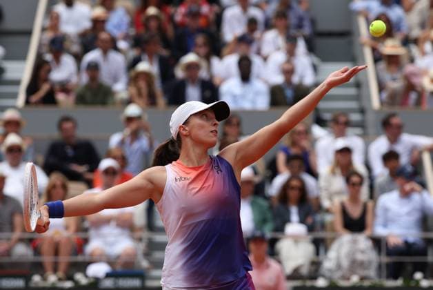 ROLAND GARROS 2024 Thierry Larret Maxppp. Tennis. Roland Garros 2024. Internationaux de France de tennis. Stade Roland Garros, Paris (75). Le 8 juin 2024. Finale Femmes : Court Philippe Chatrier : Iga SWIATEK (POL) vs Jasmine PAOLINI (ITA). PARIS (75) STADE ROLAND GARROS PARIS ILE DE FRANCE FRANCE  Copyright: xThierryxLarret MAXPPPxThierryxLarretx TL_20240608_0006 0535345704st