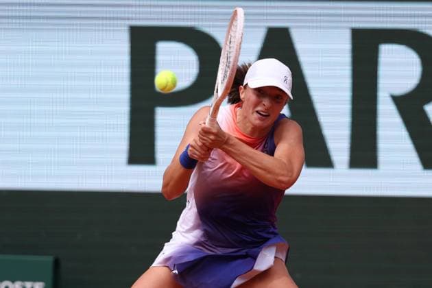 ROLAND GARROS 2024 Thierry Larret Maxppp. Tennis. Roland Garros 2024. Internationaux de France de tennis. Stade Roland Garros, Paris (75). Le 8 juin 2024. Finale Femmes : Court Philippe Chatrier : Iga SWIATEK (POL) vs Jasmine PAOLINI (ITA). PARIS (75) STADE ROLAND GARROS PARIS ILE DE FRANCE FRANCE  Copyright: xThierryxLarret MAXPPPxThierryxLarretx TL_20240608_0023 0535346200st
