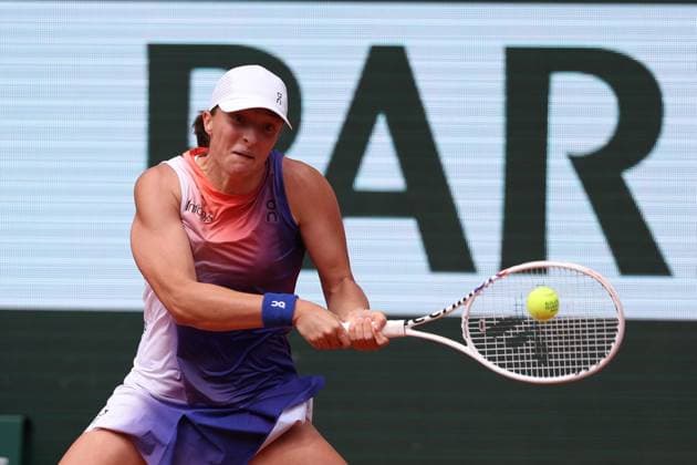 ROLAND GARROS 2024 Thierry Larret Maxppp. Tennis. Roland Garros 2024. Internationaux de France de tennis. Stade Roland Garros, Paris (75). Le 8 juin 2024. Finale Femmes : Court Philippe Chatrier : Iga SWIATEK (POL) vs Jasmine PAOLINI (ITA). PARIS (75) STADE ROLAND GARROS PARIS ILE DE FRANCE FRANCE  Copyright: xThierryxLarret MAXPPPxThierryxLarretx TL_20240608_0024 0535346204st