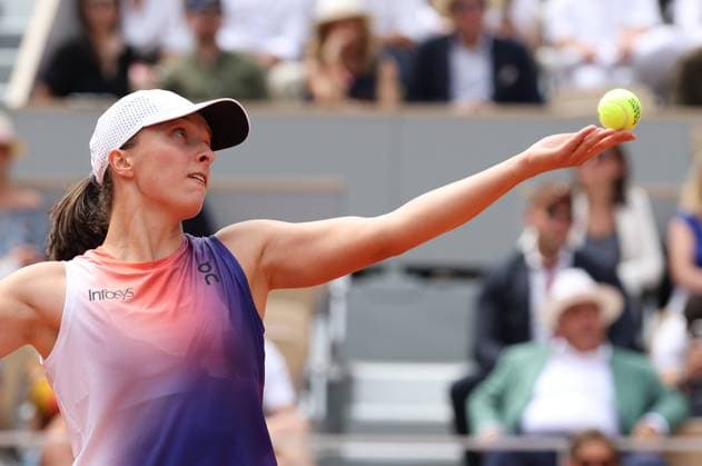 ROLAND GARROS 2024 Thierry Larret Maxppp. Tennis. Roland Garros 2024. Internationaux de France de tennis. Stade Roland Garros, Paris (75). Le 8 juin 2024. Finale Femmes : Court Philippe Chatrier : Iga SWIATEK (POL) vs Jasmine PAOLINI (ITA). PARIS (75) STADE ROLAND GARROS PARIS ILE DE FRANCE FRANCE  Copyright: xThierryxLarret MAXPPPxThierryxLarretx TL_20240608_0027 0535346216st