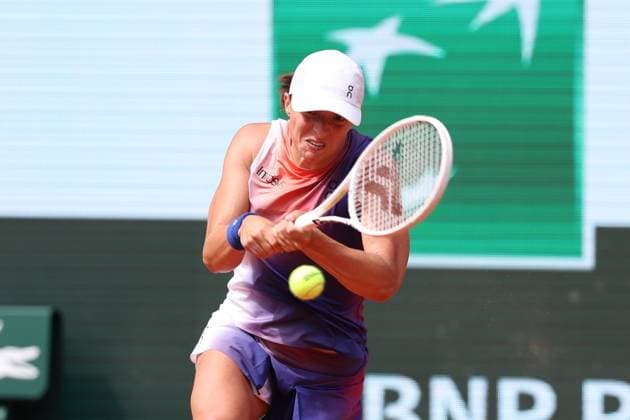 ROLAND GARROS 2024 Thierry Larret Maxppp. Tennis. Roland Garros 2024. Internationaux de France de tennis. Stade Roland Garros, Paris (75). Le 8 juin 2024. Finale Femmes : Court Philippe Chatrier : Iga SWIATEK (POL) vs Jasmine PAOLINI (ITA). PARIS (75) STADE ROLAND GARROS PARIS ILE DE FRANCE FRANCE  Copyright: xThierryxLarret MAXPPPxThierryxLarretx TL_20240608_0035 0535346236st