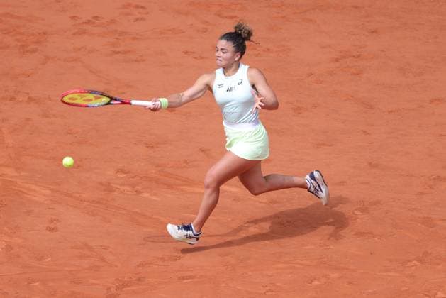 Jasmine Paolini, ITA, during final of 2024 French Open at Roland Garros, Paris, 08 06 2024