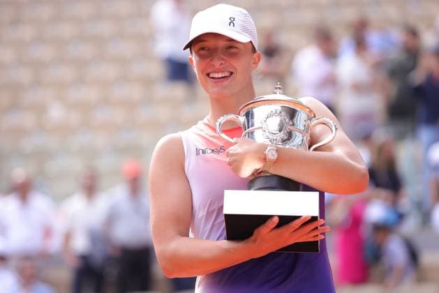 Iga Swiatek, POL, after final of 2024 French Open at Roland Garros, Paris, 08 06 2024