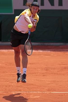 8th June 2024; Roland Garros, Paris, France; 2024 French Open Tennis tournament, Day 14; Tomas Berkieta (POL) serves to Kaylun Bigun (USA) in the mens junior singles final  ActionPlus12652348 JonxBromley