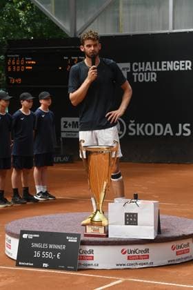 Jerome Kym of Switzerland won the UniCredit Czech Open tennis challenger in Prostejov, Czech Republic, June 8, 2024. (CTKxPhoto LudekxPerina) CTKPhotoP2024060803230  CTKPhotoP2024060803230