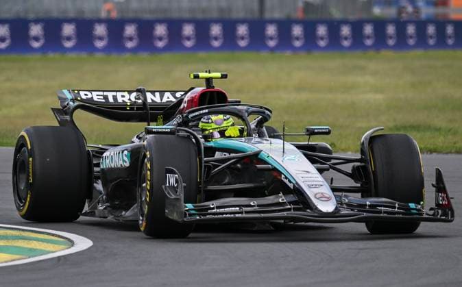 June 8, 2024, Montreal, Pq, Canada: Mercedes driver Lewis Hamilton of Great Britain drives through the Senna corner during the third practice session at the Formula One Canadian Grand Prix in Montreal, Saturday, June 8, 2024. Lewis Hamilton,  - ZUMAc35_ 20240608_zaf_c35_008 Copyright: xGrahamxHughesx