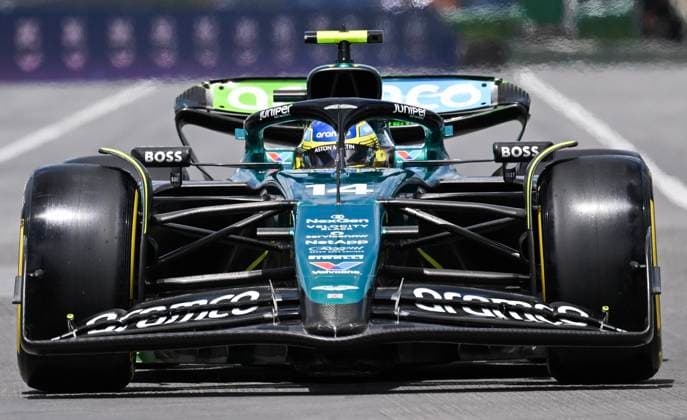 June 8, 2024, Montreal, Pq, Canada: Aston Martin driver Fernando Alonso of Spain drives during the third practice session at the Formula One Canadian Grand Prix in Montreal, Saturday, June 8, 2024. Fernando Alonso,  - ZUMAc35_ 20240608_zaf_c35_011 Copyright: xGrahamxHughesx