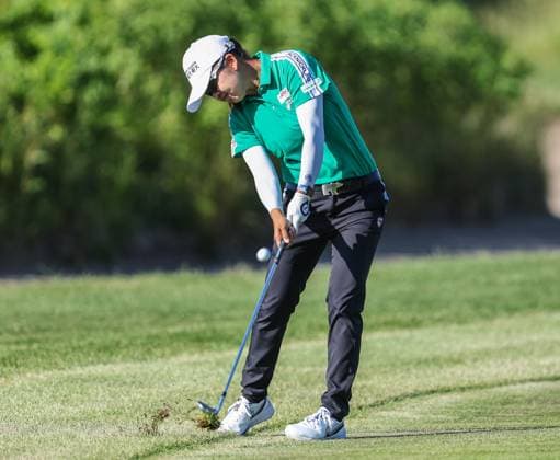 June 8, 2024: Wei-Ling Hsu of Chinese Taipei hits her approach shot to the green during the ShopRite LPGA, Golf Damen Classic in Galloway, NJ. CSM Galloway United States of America - ZUMAc04_ 20240608_zma_c04_006 Copyright: xMikexLangishx