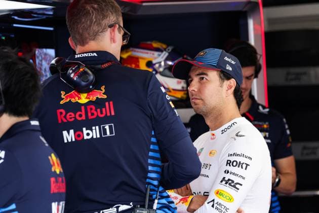 PEREZ Sergio (mex), Red Bull Racing RB20, portrait during the Formula 1 AWS Grand Prix du Canada 2024, 9th round of the 2024 Formula One World Championship, WM, Weltmeisterschaft from June 07 to 09, 2024 on the Circuit Gilles Villeneuve, in MontrÃ al, Canada - F1 - CANADIAN GRAND PRIX 2024 DPPI Panoramic  240608_R09_CANADA_DP_FGOO3951