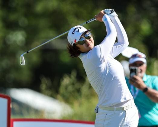 June 8, 2024: Yan Liu of China tees off during the ShopRite LPGA, Golf Damen Classic in Galloway, NJ. CSM Galloway United States of America - ZUMAc04_ 20240608_zma_c04_010 Copyright: xMikexLangishx