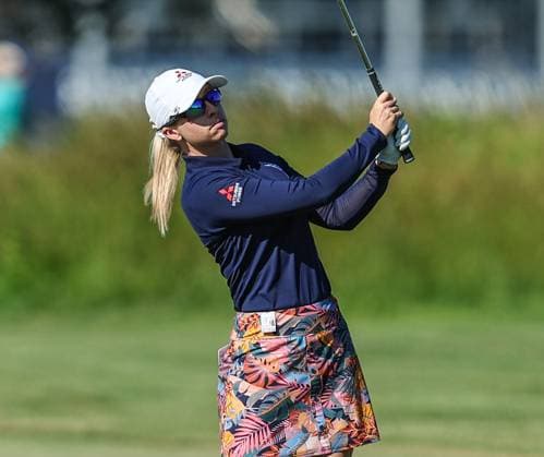 June 8, 2024: Jodi Ewart Shadoff of England watches her approach shot during the ShopRite LPGA, Golf Damen Classic in Galloway, NJ. CSM Galloway United States of America - ZUMAc04_ 20240608_zma_c04_015 Copyright: xMikexLangishx