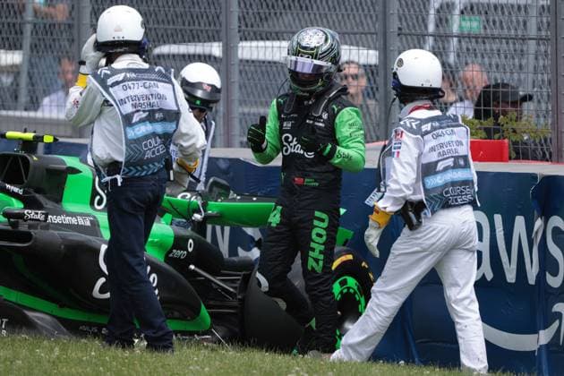 Circuit Gilles-Villeneuve 24 Zhou Guanyu (jap) Stake F1 Team (che) Sauber C445 Ferrari, during the 2024 Formula 1 Canadian Grand Prix, 9th round of the 2024 Formula 1 World Championship, WM, Weltmeisterschaft from June 7 to 9, 2024 at the Gilles Villeneuve Circuit in Montreal. (Philippe Nanchino SPP) Copyright: xPhilippexNanchinox xSPPx spp-en-EuSpIm-PN4_F1_Canada_08Jun2024_MT023