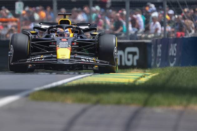 1 Max Verstappen ndl Oracle Red Bull Racing aut Red Bull RB20 Honda RBPT, during the 2024 Formula 1 Canadian Grand Prix, 9th round of the 2024 Formula 1 World Championship from June 7 to 9, 2024 at the Gilles Villeneuve Circuit in Montreal Montreal Circuit Gilles Villeneuve Canada Canada Copyright: xJustPictures.ch PhilippexNanchinox jp-en-EuSpIm-PN4_F1_Canada_08Jun2024_MT033