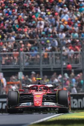 55 Carlos Sainz esp Scuderia Ferrari ita Ferrari SF 243, during the 2024 Formula 1 Canadian Grand Prix, 9th round of the 2024 Formula 1 World Championship from June 7 to 9 2024 at Gilles Villeneuve Circuit in Montreal Montreal Circuit Gilles Villeneuve Canada Canada Copyright: xJustPictures.ch PhilippexNanchinox jp-en-EuSpIm-PN4_F1_Canada_08Jun2024_MT052