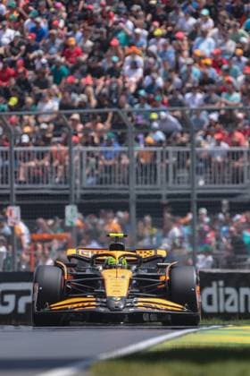 4 Lando Norris gbr McLaren F1 Team McLaren gbr MCL38 Mercedes, during the 2024 Formula 1 Canadian Grand Prix, 9th round of the 2024 Formula 1 World Championship from June 7 to 9, 2024 at the Gilles Villeneuve Circuit in Montreal Montreal Circuit Gilles Villeneuve Canada Canada Copyright: xJustPictures.ch PhilippexNanchinox jp-en-EuSpIm-PN4_F1_Canada_08Jun2024_MT047