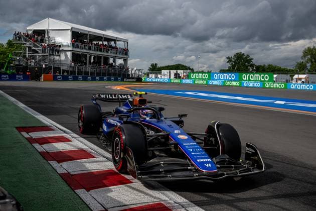 MONTREAL, CANADA: Logan Sargeant, racing for the Williams Racing team during the 2024 Formula 1 Canadian Grand Prix at the Circuit Gilles Villeneuve in Montreal, Canada