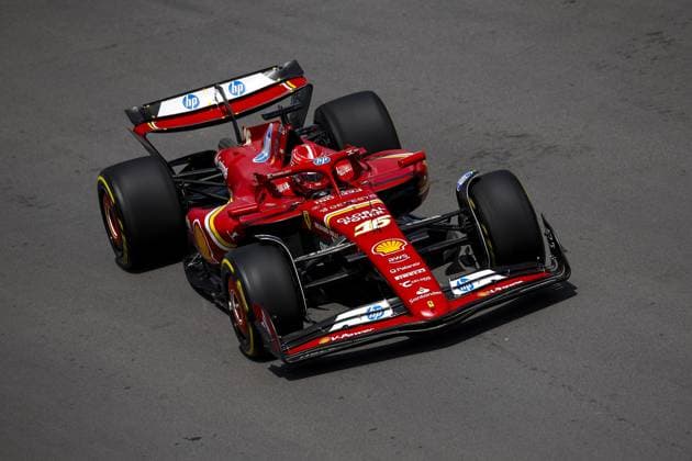 16 LECLERC Charles (mco), Scuderia Ferrari SF-24, action during the Formula 1 AWS Grand Prix du Canada 2024, 9th round of the 2024 Formula One World Championship, WM, Weltmeisterschaft from June 07 to 09, 2024 on the Circuit Gilles Villeneuve, in MontrÃ al, Canada - F1 - CANADIAN GRAND PRIX 2024 DPPI Panoramic  240608_R09_CANADA_DP_EA021340