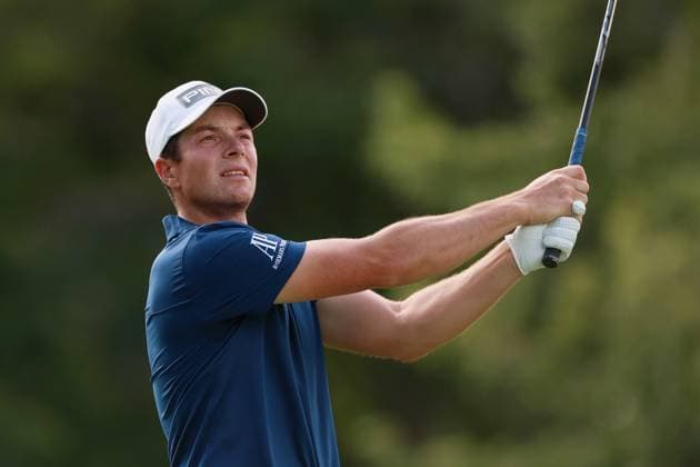 Memorial Tournament presented by Workday Viktor Hovland of Oslo, Norway follows his shot from the 18th tee during the third round of the Memorial Tournament presented by Workday at Muirfield Village Golf Club on June 8, 2024 in Dublin, Ohio. Dublin Ohio United States  Copyright: xAmyxLemusx originalFilename:lemus-memorial240608_npwdf.jpg