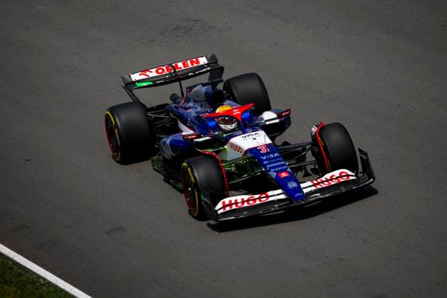 03 RICCIARDO Daniel (aus), Visa Cash App RB F1 Team VCARB 01, action during the Formula 1 AWS Grand Prix du Canada 2024, 9th round of the 2024 Formula One World Championship, WM, Weltmeisterschaft from June 07 to 09, 2024 on the Circuit Gilles Villeneuve, in MontrÃ al, Canada - F1 - CANADIAN GRAND PRIX 2024 DPPI Panoramic  240608_R09_CANADA_DP_EA021667