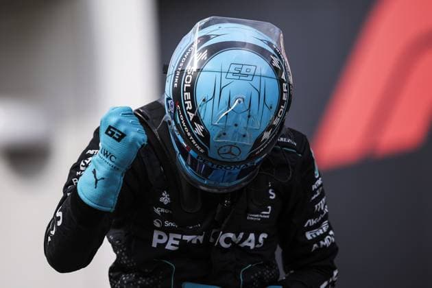 RUSSELL George (gbr), Mercedes AMG F1 Team W15, portrait during the Formula 1 AWS Grand Prix du Canada 2024, 9th round of the 2024 Formula One World Championship, WM, Weltmeisterschaft from June 07 to 09, 2024 on the Circuit Gilles Villeneuve, in MontrÃ al, Canada - F1 - CANADIAN GRAND PRIX 2024 DPPI Panoramic  240608_R09_CANADA_DP_EA025332