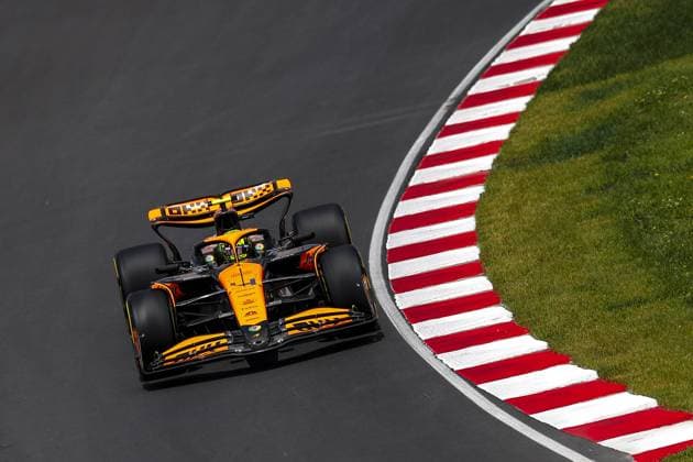 04 NORRIS Lando (gbr), McLaren F1 Team MCL38, action during the Formula 1 AWS Grand Prix du Canada 2024, 9th round of the 2024 Formula One World Championship, WM, Weltmeisterschaft from June 07 to 09, 2024 on the Circuit Gilles Villeneuve, in MontrÃ al, Canada - F1 - CANADIAN GRAND PRIX 2024 DPPI Panoramic  240608_R09_CANADA_DP_EA021066